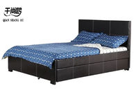 Bedroom Classic Upholstered Bed With Drawers Low Key Platform Bed