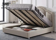 Headboard Super Plump Leather Storage Bed European style size Customized
