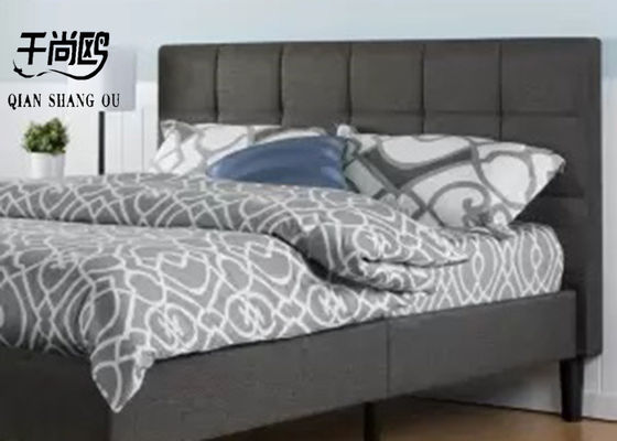 Tufted Upholstered bed Platform Bed with Short Headboard , twin bed