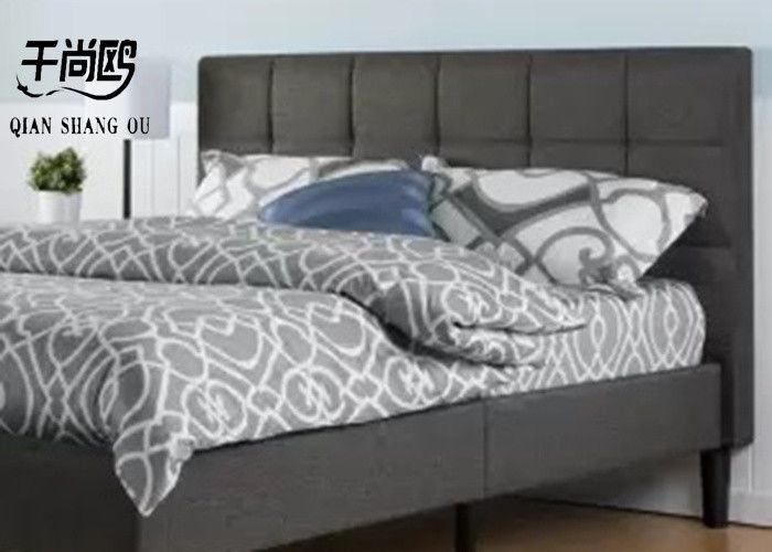 Tufted Upholstered bed Platform Bed with Short Headboard , twin bed